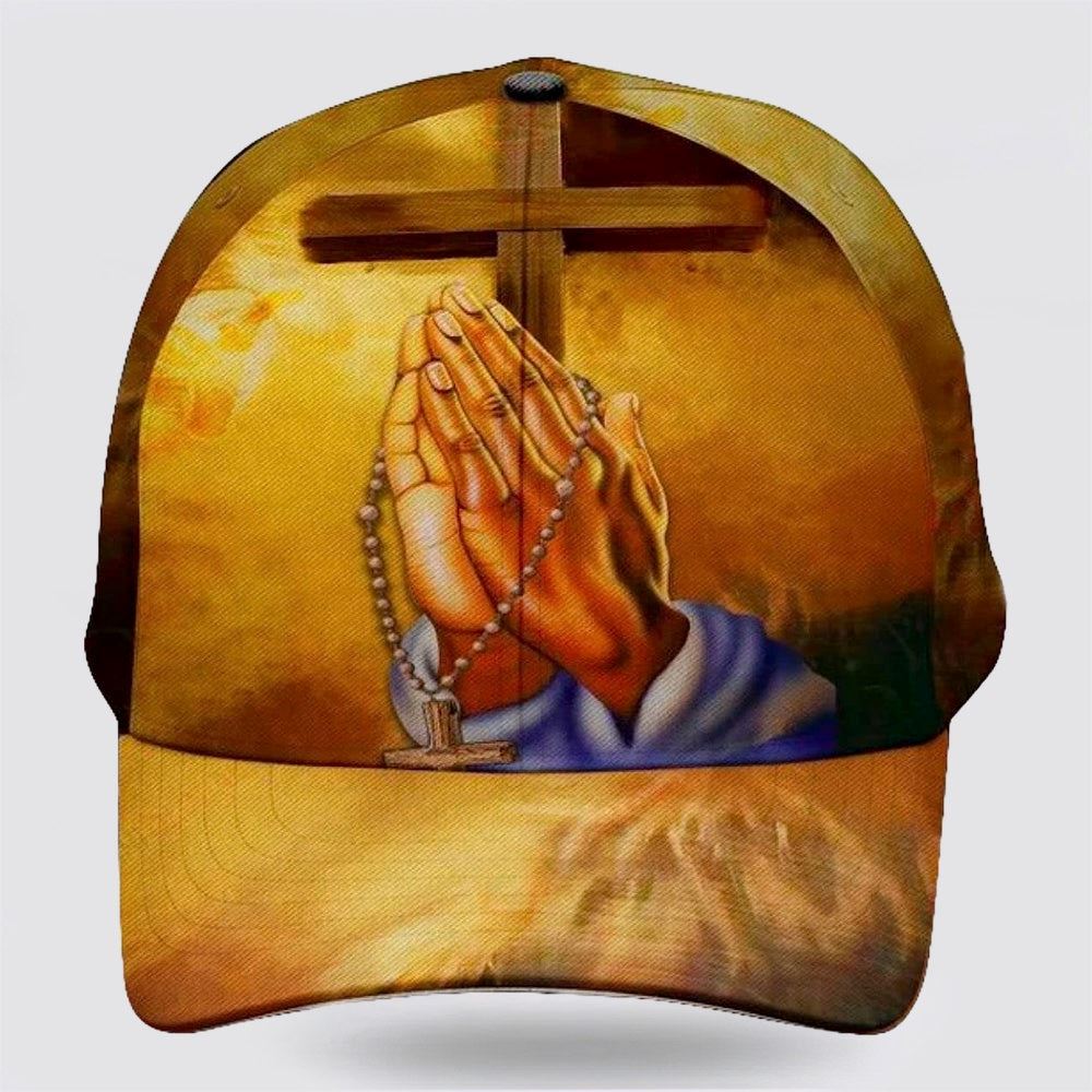 Hand Of God Pray Cross Baseball Cap Hat  Trucker Hats Custom Hats Gifts For Men & Women