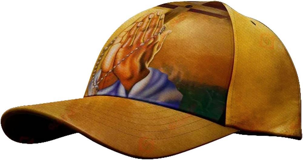 Hand Of God Pray Cross Baseball Cap Hat  Trucker Hats Custom Hats Gifts For Men & Women