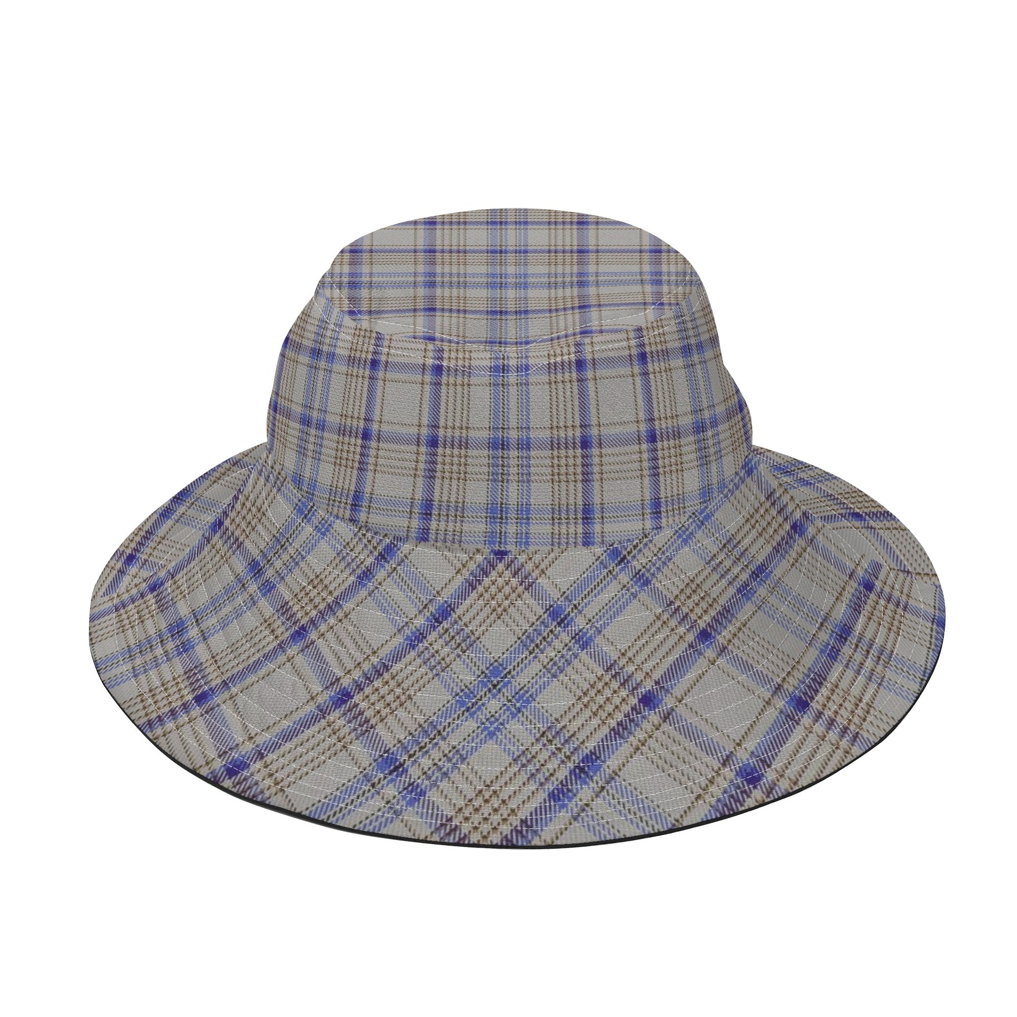 Handwriting Tartan Bucket Hat, Scottish Tartan Plaid Fisherman Bucket Hat K23 Trucker Hats Custom Hats Gifts For Men & Women