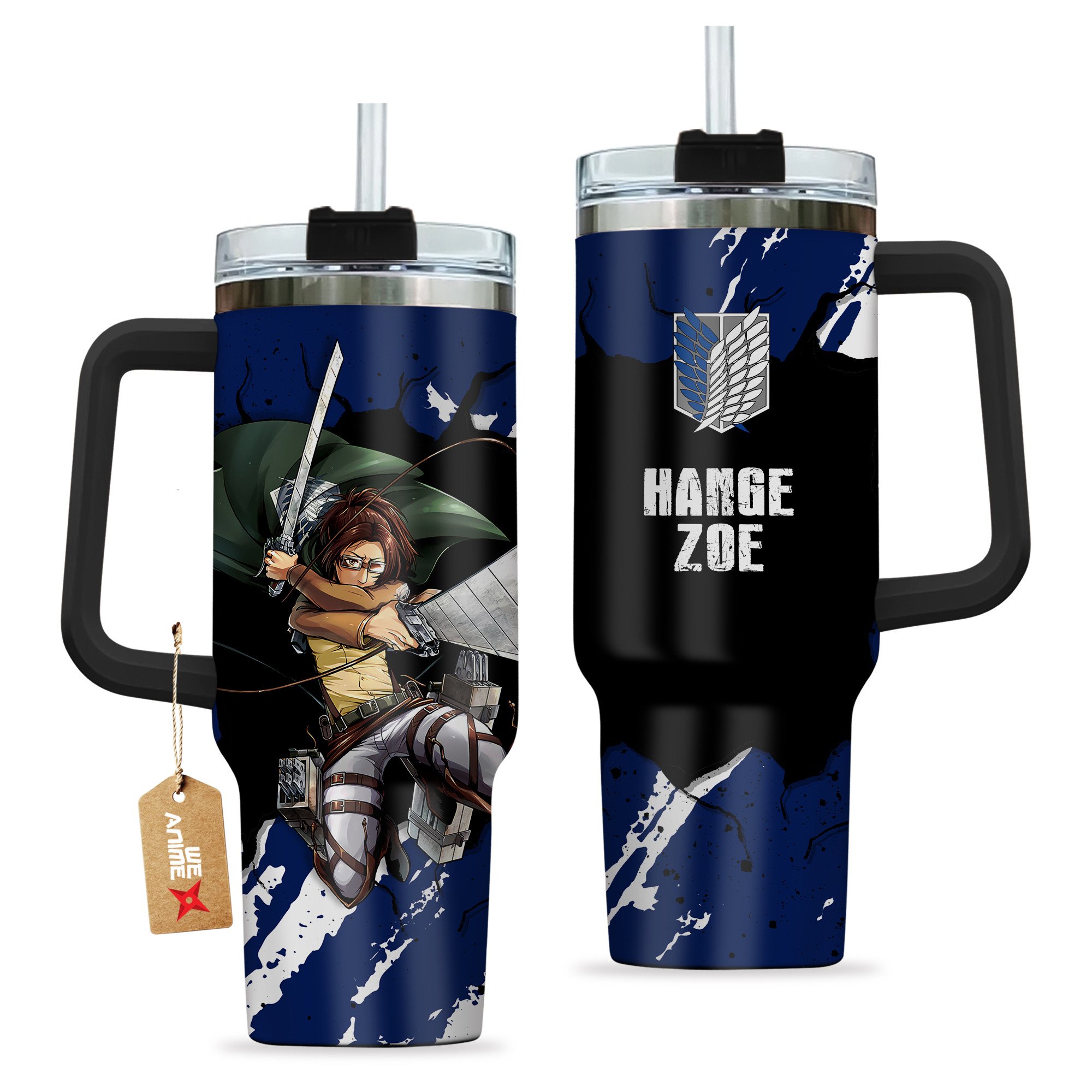 Hange Zoe Attack on Titan Anime Custom Stanley Cup 40 oz 30 oz Tumbler With HandleTVC2301206
