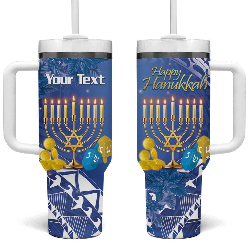 Hanukkah Jewish Festival Itâ€™s Lit Polynesian Custom Stanley Cup 40 oz 30 oz Tumbler With HandleTVC2301369