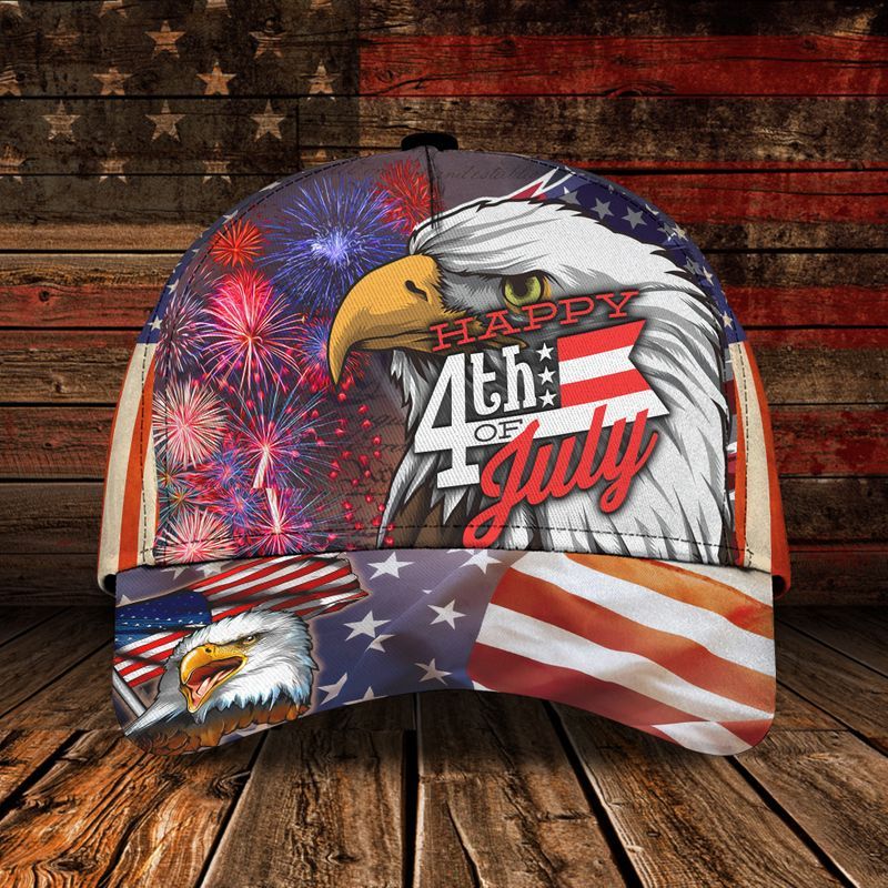 Happy 4Th Of July Independence Day Classic Cap Baseball Cap Trucker Hats Custom Hats Gifts For Men & Women