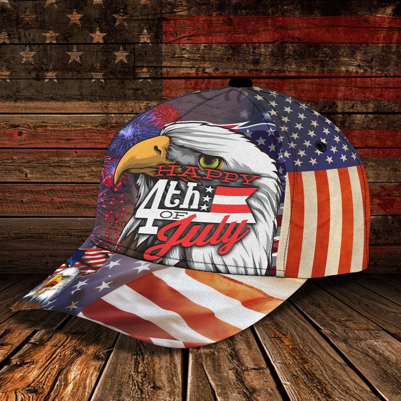 Happy 4Th Of July Independence Day Classic Cap Baseball Cap Trucker Hats Custom Hats Gifts For Men & Women