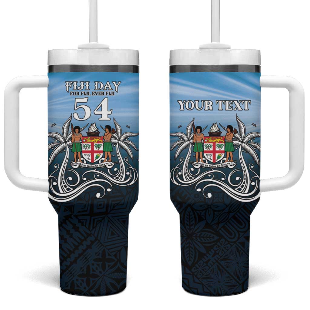 Happy 54th Fiji Day Forever Fiji With Tapa Tribal Custom Stanley Cup 40 oz 30 oz Tumbler With HandleTVC2301351