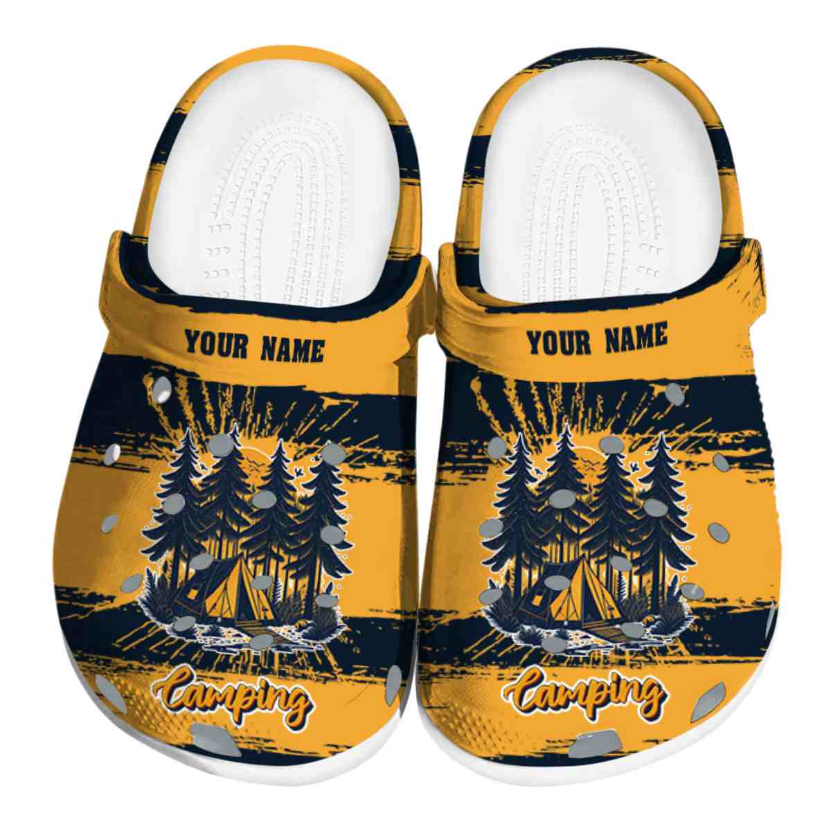 Happy Camping Crocs Crocband Clogs Shoes Comfortable For Men Women and Kids