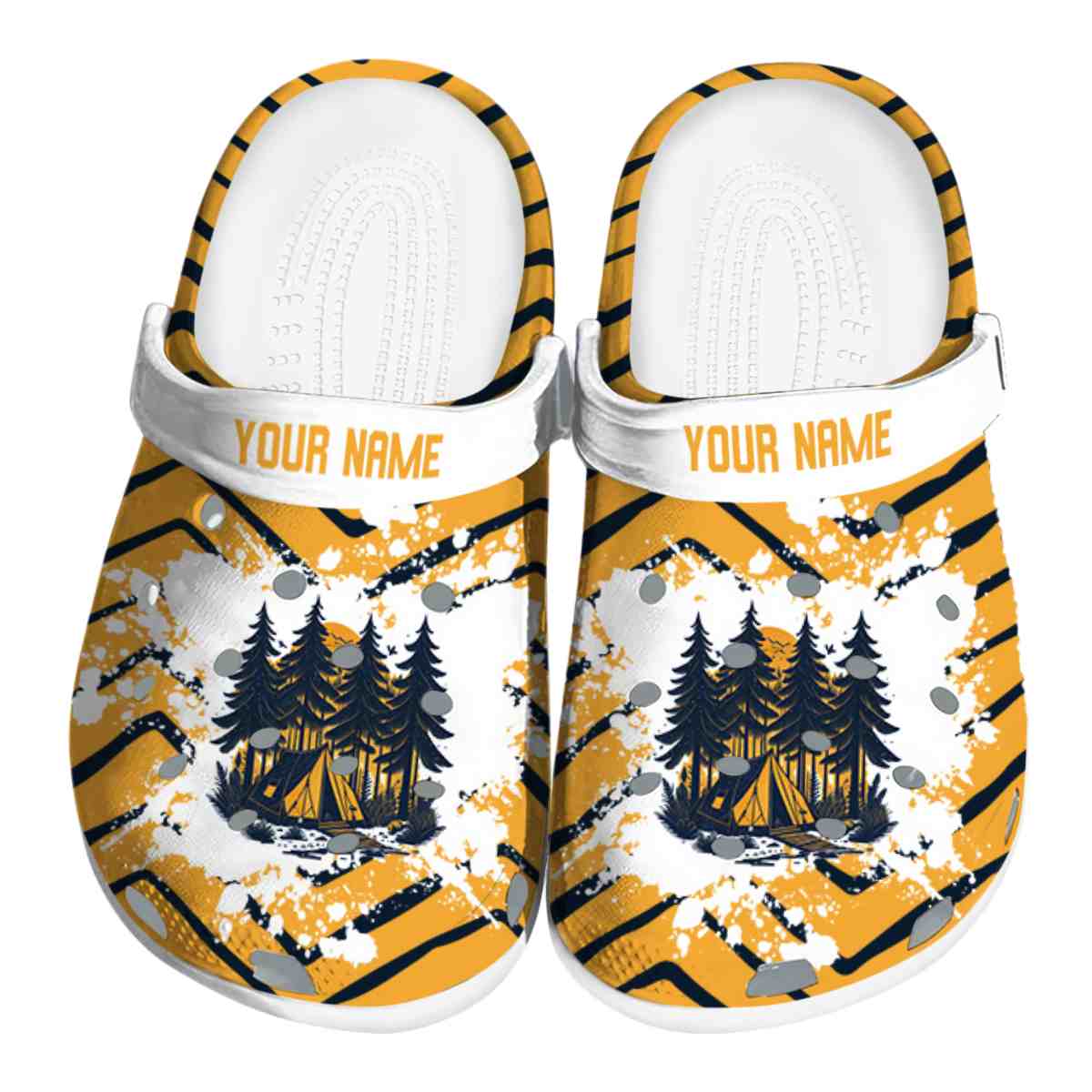 Happy Camping Crocs Crocband Clogs Shoes Comfortable For Men Women and Kids