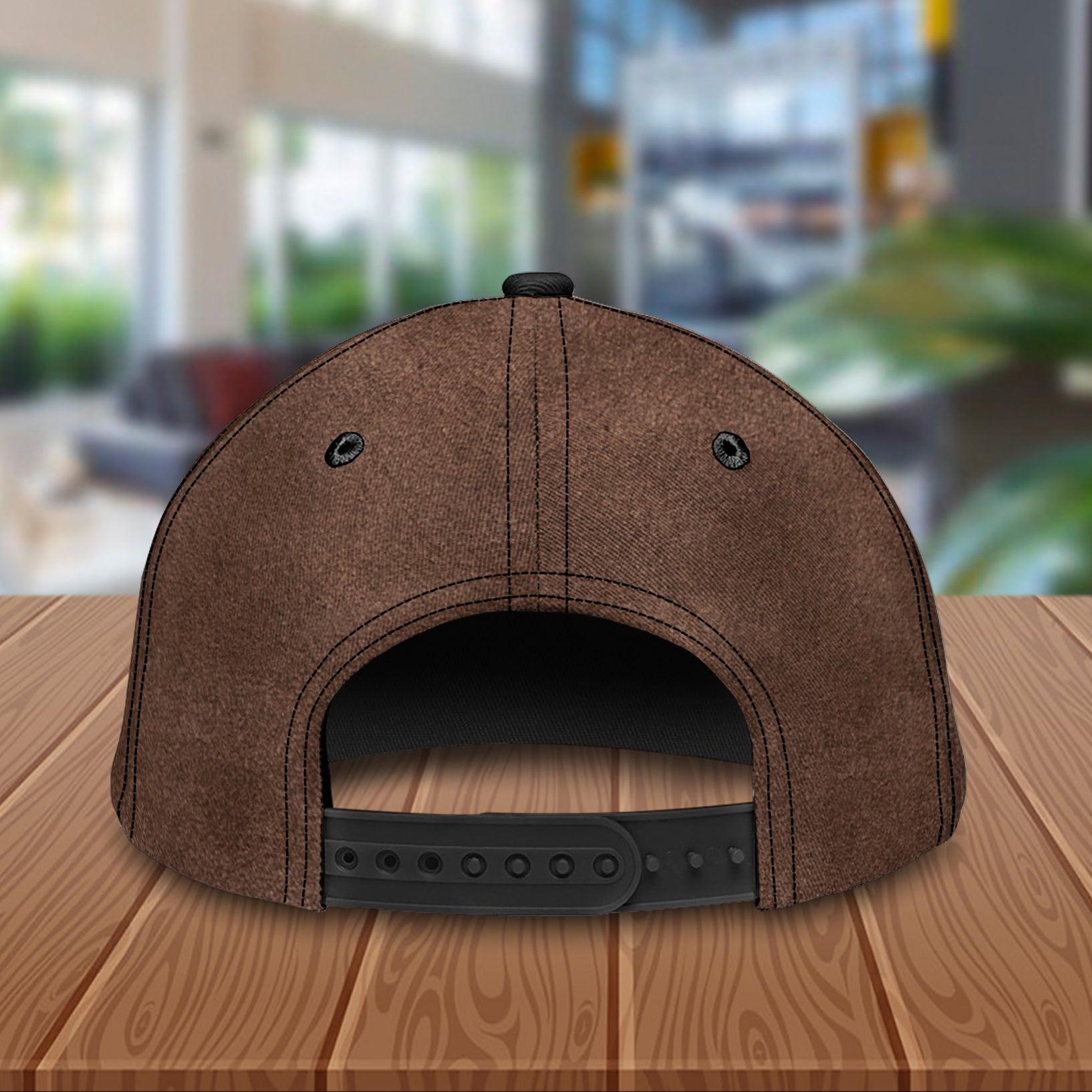 Happy Cat Brown Layers Personalized Cap, Personalized Gift for Cat Lovers, Cat Mom, Cat Dad Trucker Hats Custom Hats Gifts For Men & Women