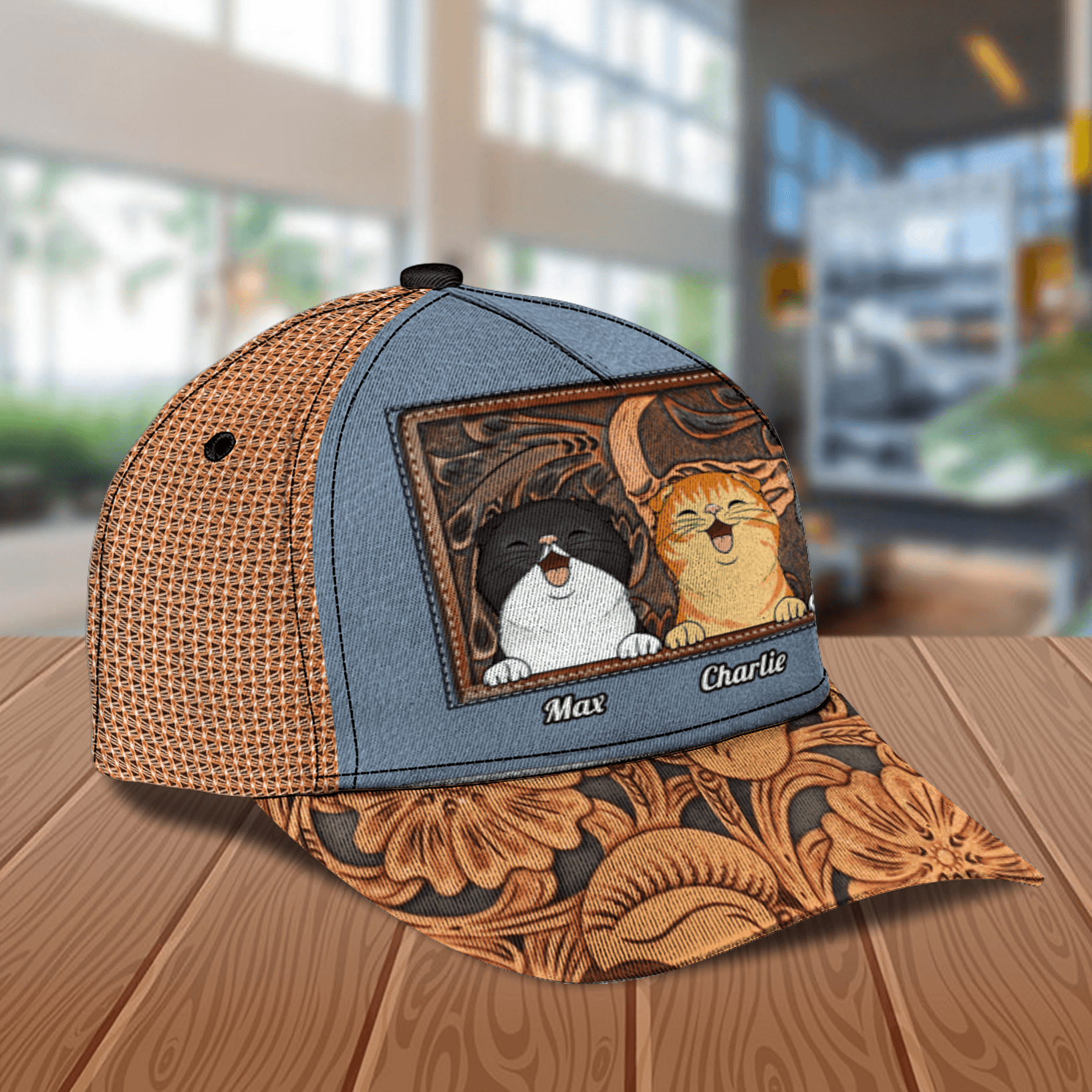 Happy Cat Personalized Cap, Personalized Gift for Cat Lovers, Cat Mom, Cat Dad Trucker Hats Custom Hats Gifts For Men & Women