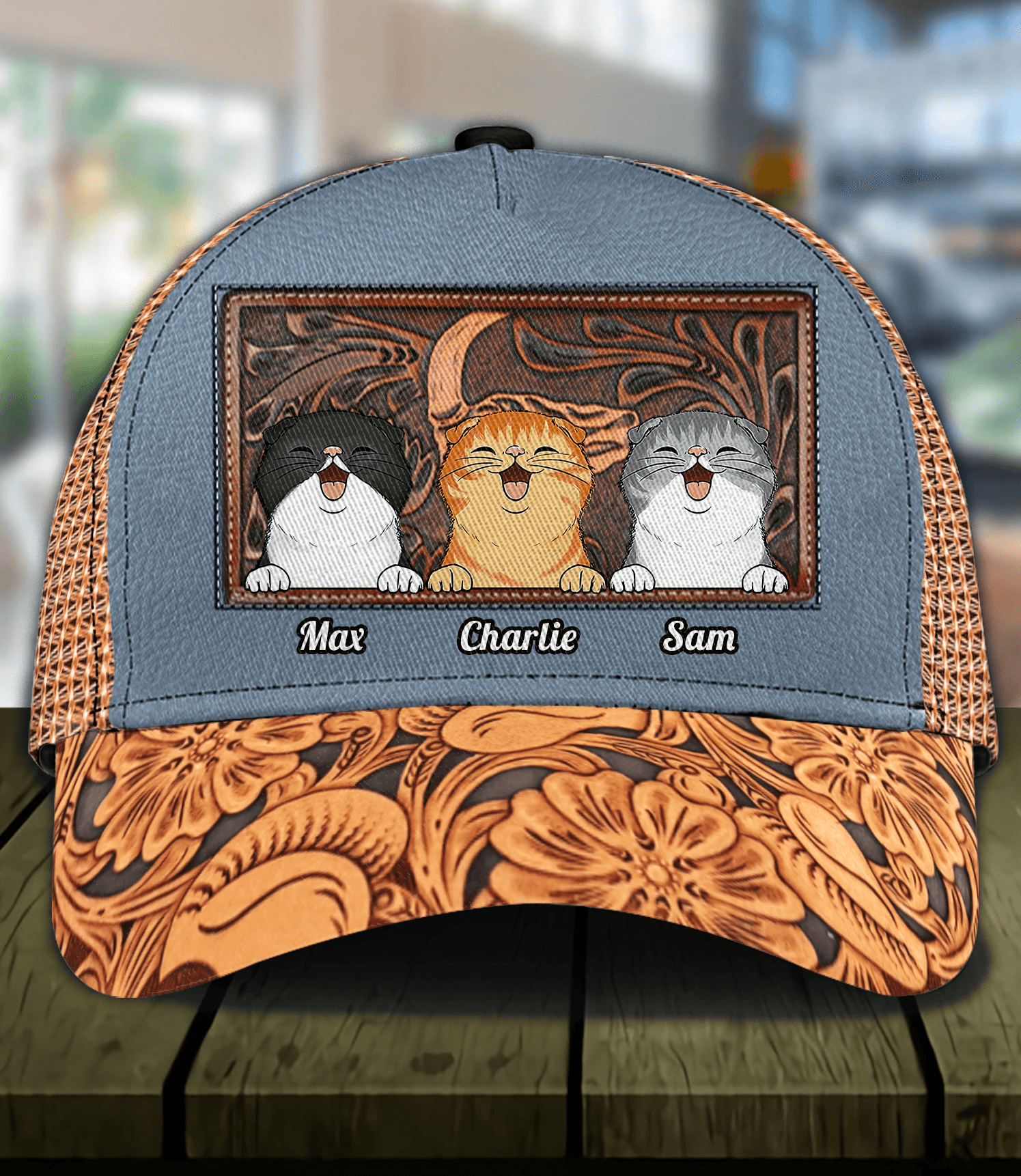 Happy Cat Personalized Cap, Personalized Gift for Cat Lovers, Cat Mom, Cat Dad Trucker Hats Custom Hats Gifts For Men & Women