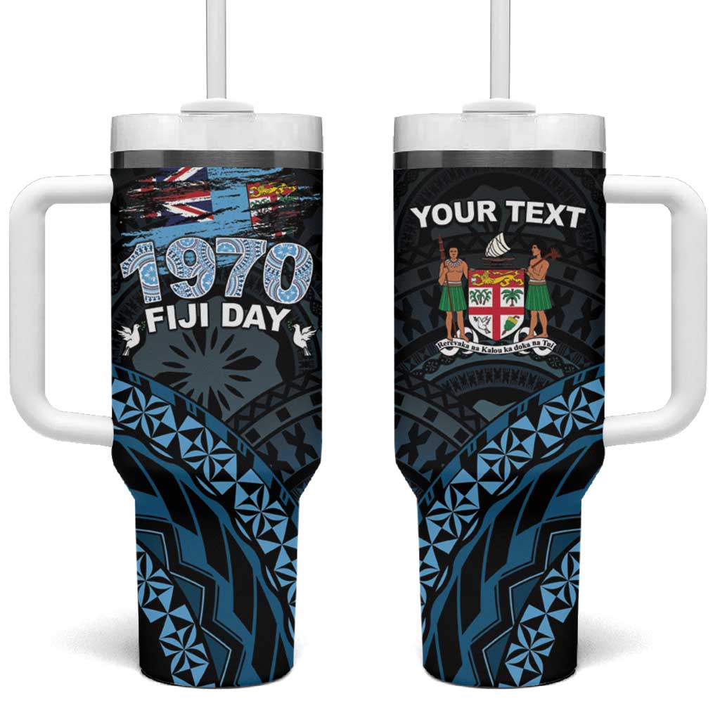 Happy Fiji Day 1970 Flag Grunge Custom Stanley Cup 40 oz 30 oz Tumbler With HandleTVC2301377