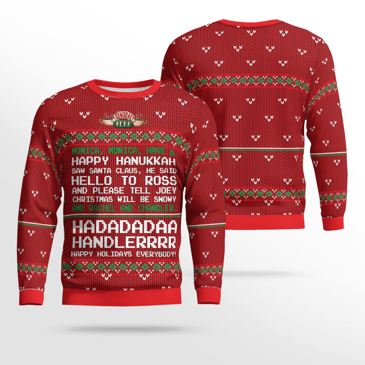 Happy Hakkunah For Unisex Ugly Christmas Sweater Adult 3D Funny Matching for family