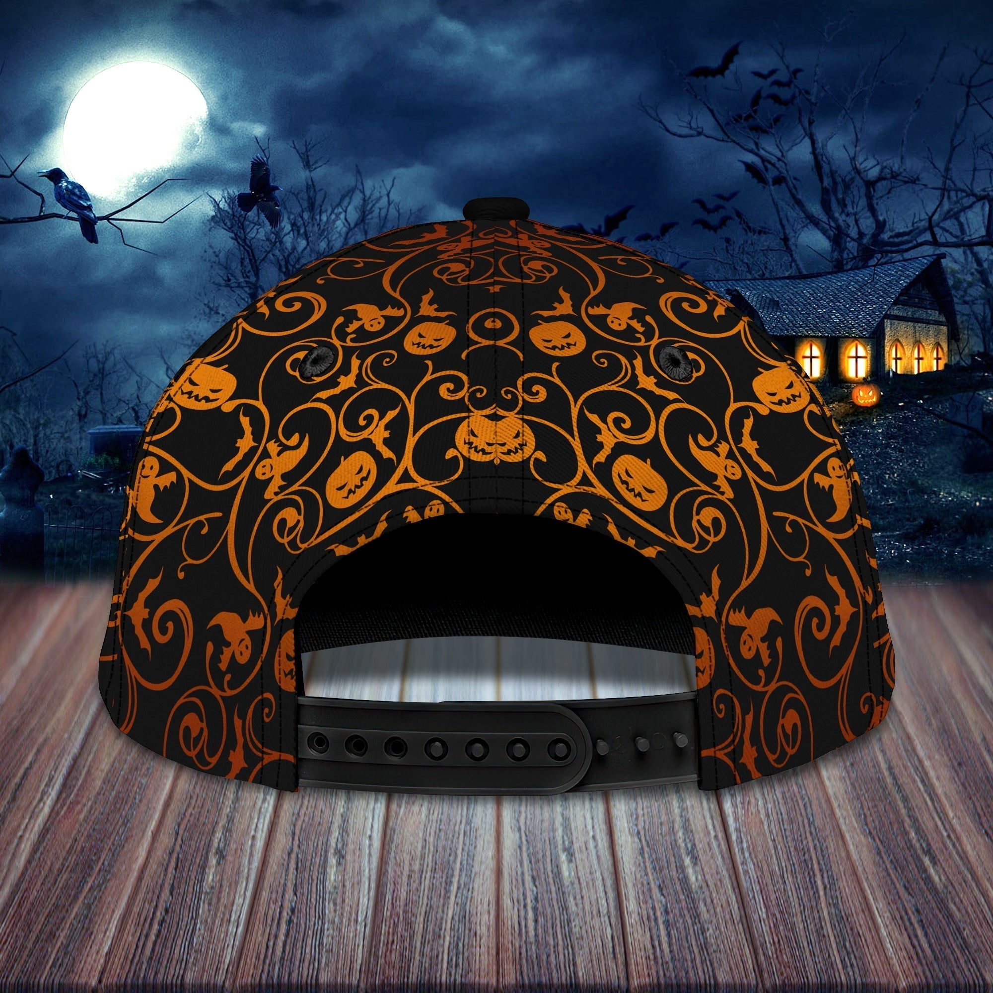 Happy Halloween Hat Personalized Letter Trucker Hat Print, Hat With Adjustable Snap Trucker Hats Custom Hats Gifts For Men & Women