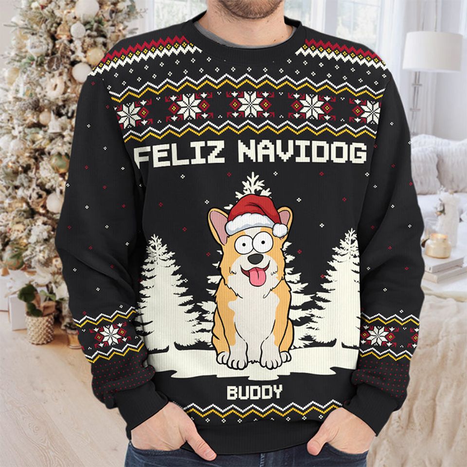 Happy Howlidays - Dog Personalized Ugly Sweatshirt - Christmas Gift For Pet Owners, Pet Lovers - Image 3