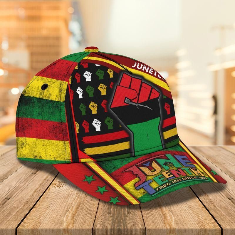 Happy Juneteenth Day Fist Black African American Classic Cap Baseball Cap Trucker Hats Custom Hats Gifts For Men & Women