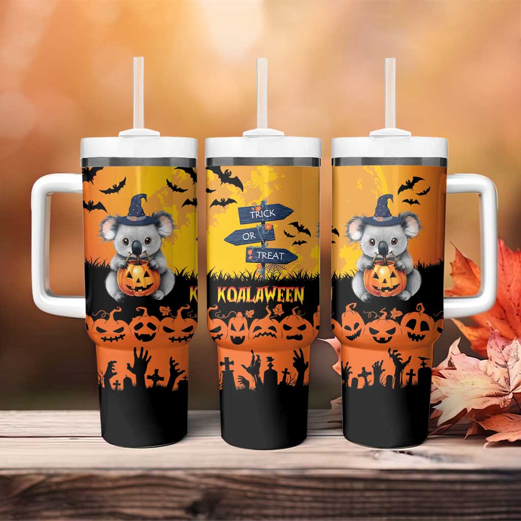 Happy Koalaween Koala Ghost Trick or Treat Custom Stanley Cup 40 oz 30 oz Tumbler With HandleTVC2301333