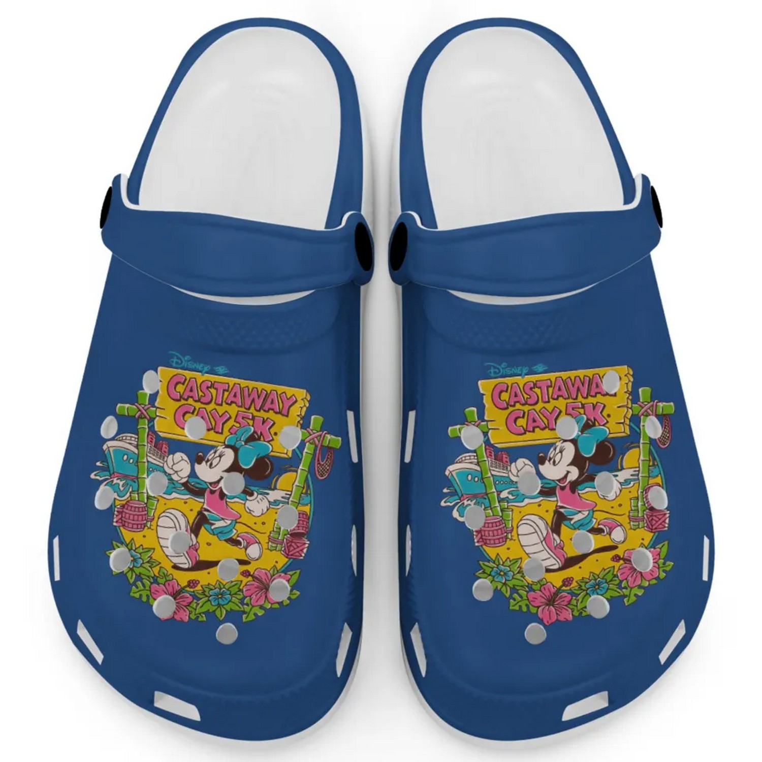 Happy Minnie Mouse Cattawat Cartoon Crocs Crocband Clogs Shoes Comfortable For Men Women and Kids