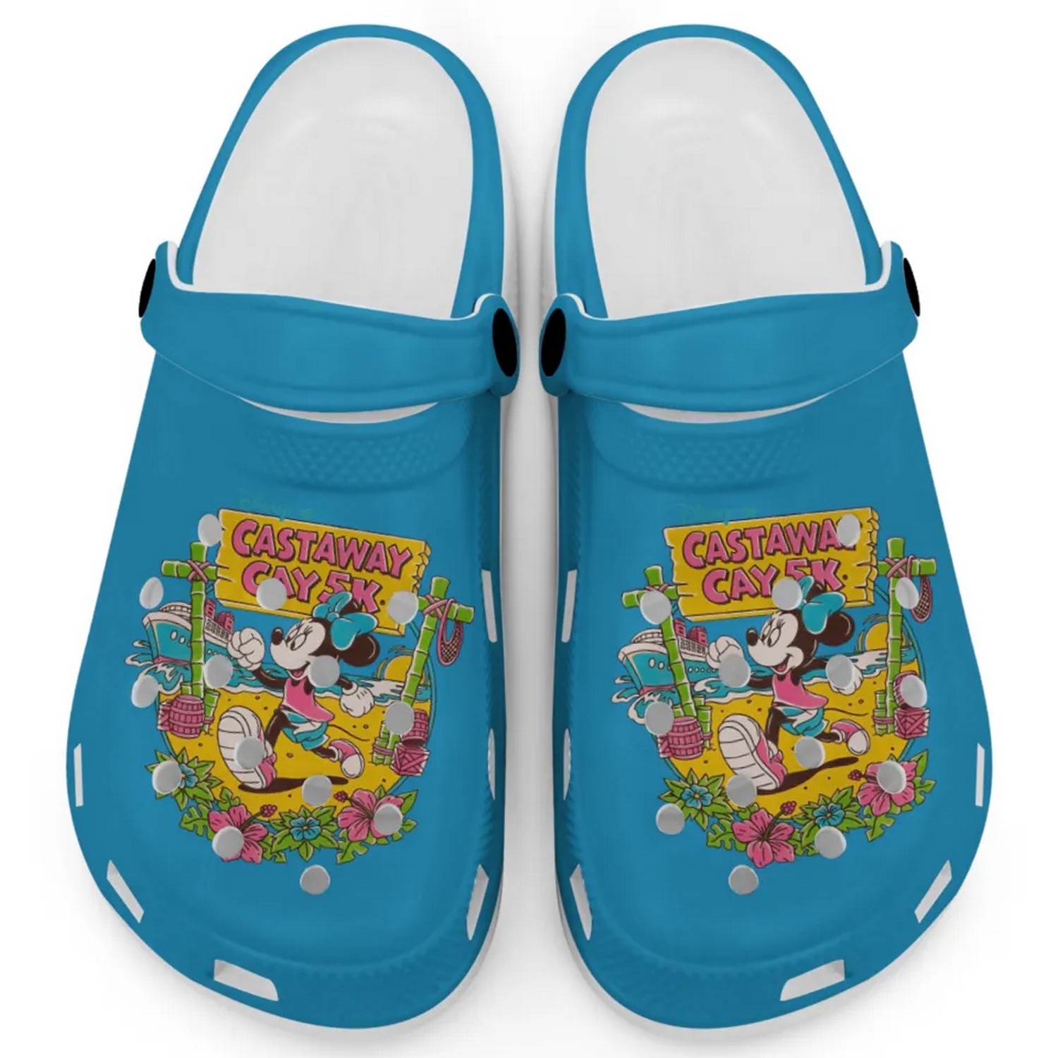 Happy Minnie Mouse Cattawat Cartoon Crocs Crocband Clogs Shoes Comfortable For Men Women and Kids