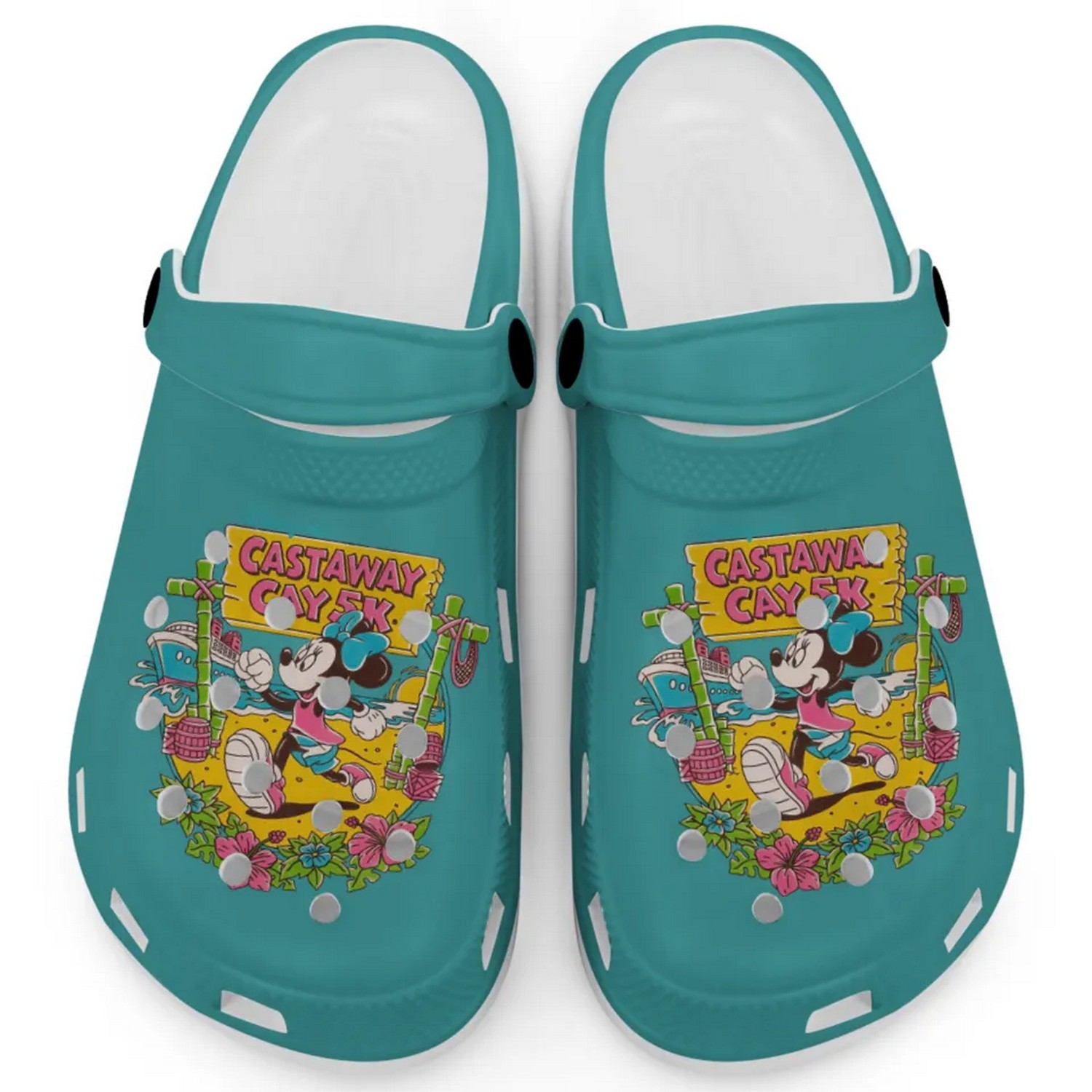 Happy Minnie Mouse Cattawat Cartoon Crocs Crocband Clogs Shoes Comfortable For Men Women and Kids