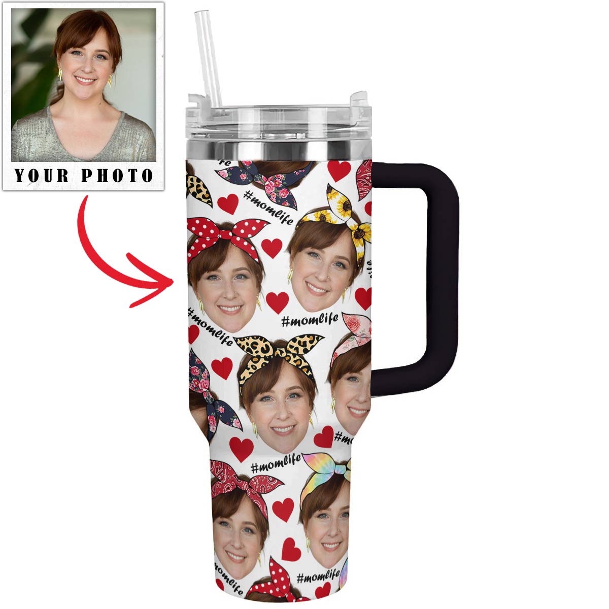 Happy Momlife Custom Stanley Cup 40 oz 30 oz Tumbler With HandleTVC2301787