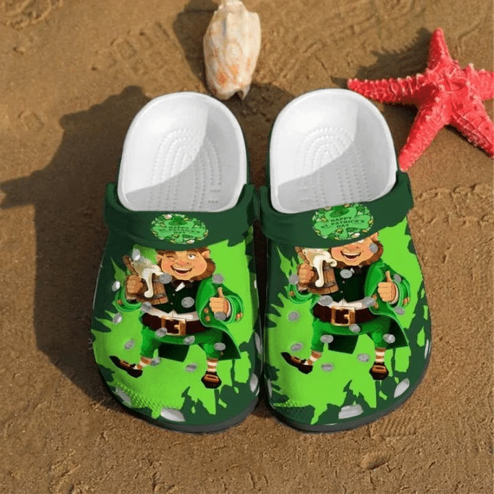 Happy St Patrick Day Rubber clog Shoes Comfy Footwear