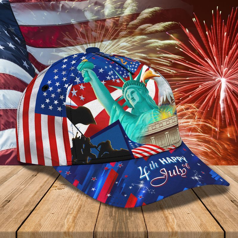 Happy Usa Independence Day Trucker Hats Custom Hats Gifts For Men & Women