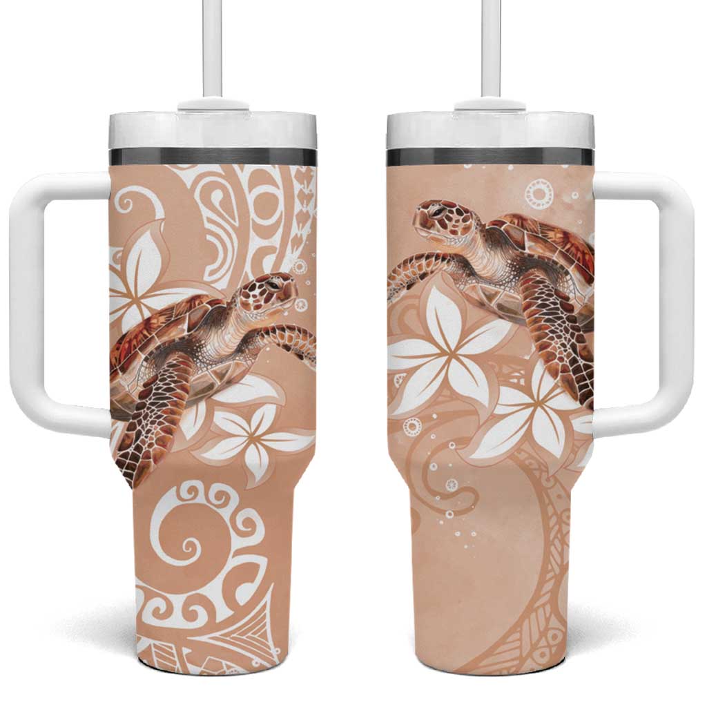 Happy Valentineâ€™s Day Polynesia SeaTurtle Polynesian Desert Sand Color Custom Stanley Cup 40 oz 30 oz Tumbler With HandleTVC2301349