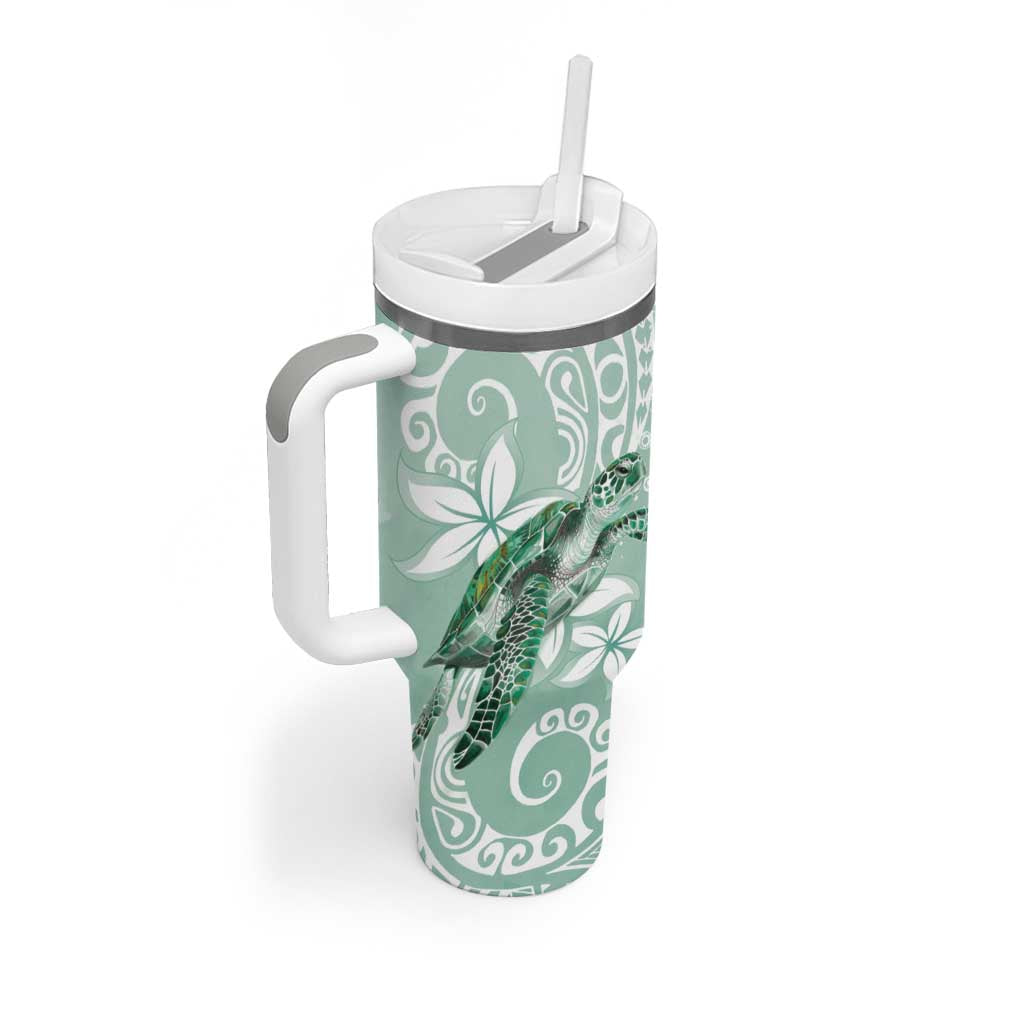 Happy Valentine’s Day Polynesia SeaTurtle Polynesian Green Lester Color Custom Stanley Cup 40 oz 30 oz Tumbler With HandleTVC2301362 - Image 2