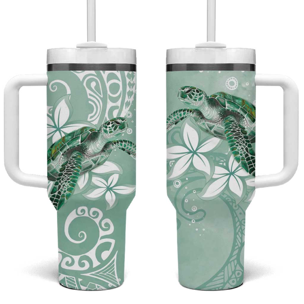 Happy Valentineâ€™s Day Polynesia SeaTurtle Polynesian Green Lester Color Custom Stanley Cup 40 oz 30 oz Tumbler With HandleTVC2301362