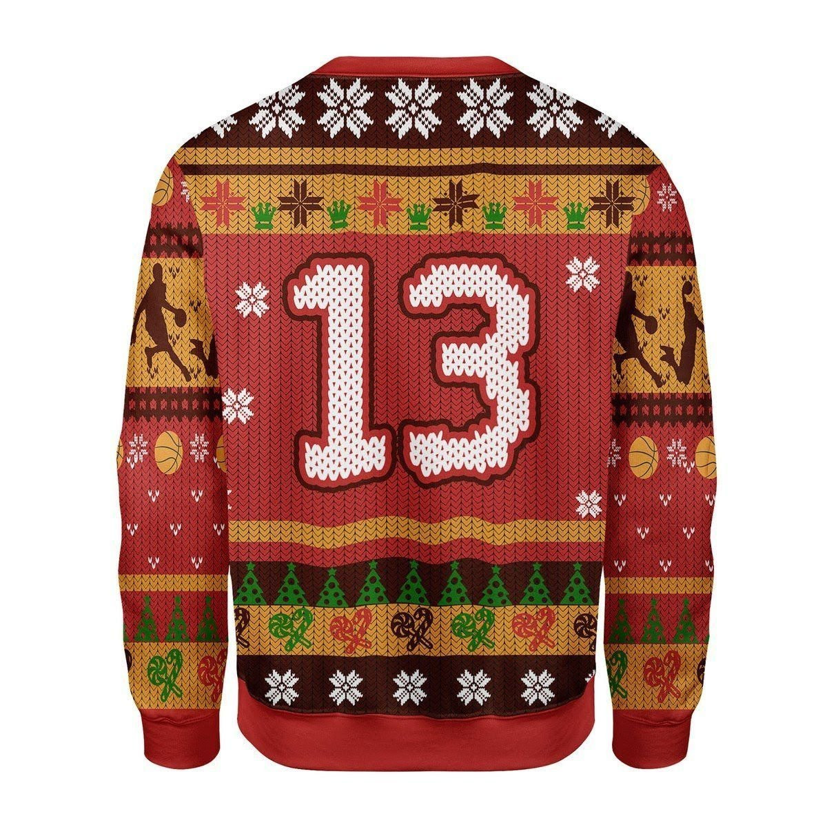 Harden No Shave December Ugly Christmas Sweater Adult 3D Funny Matching for family - Image 2
