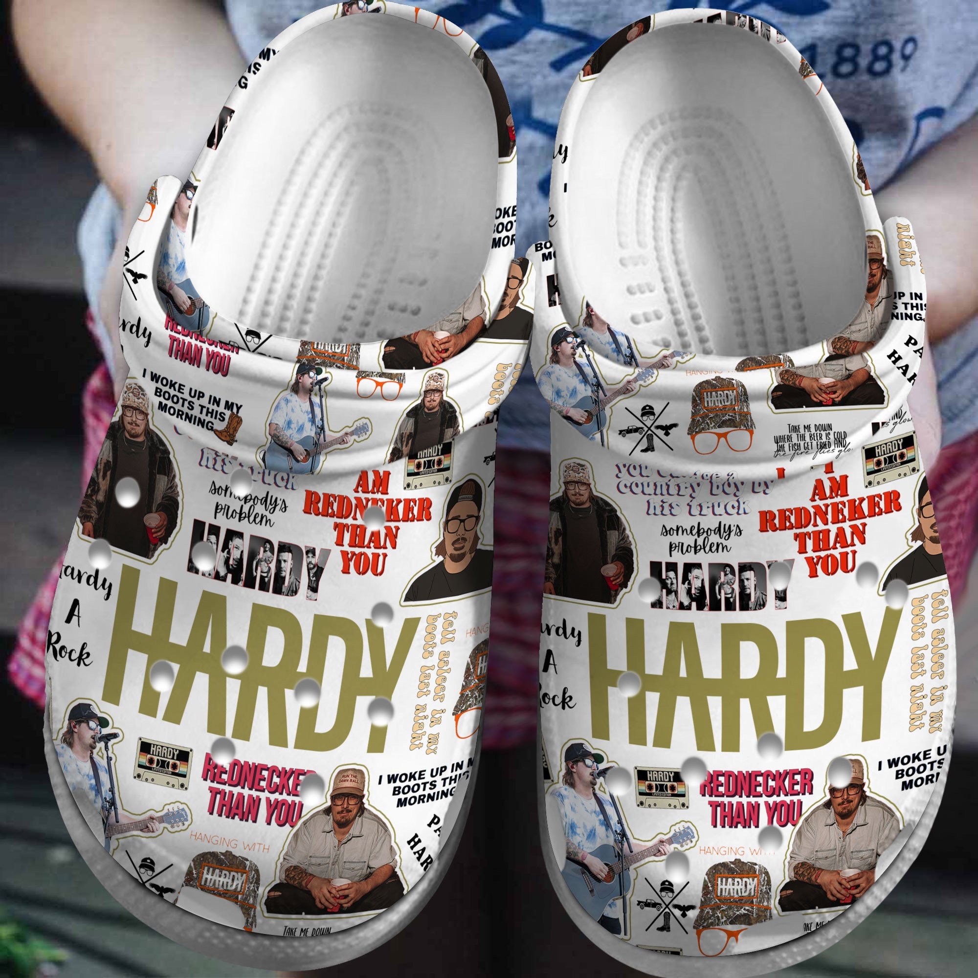HARDY Music Crocs Crocband Clogs Shoes Comfortable For Men Women and Kids