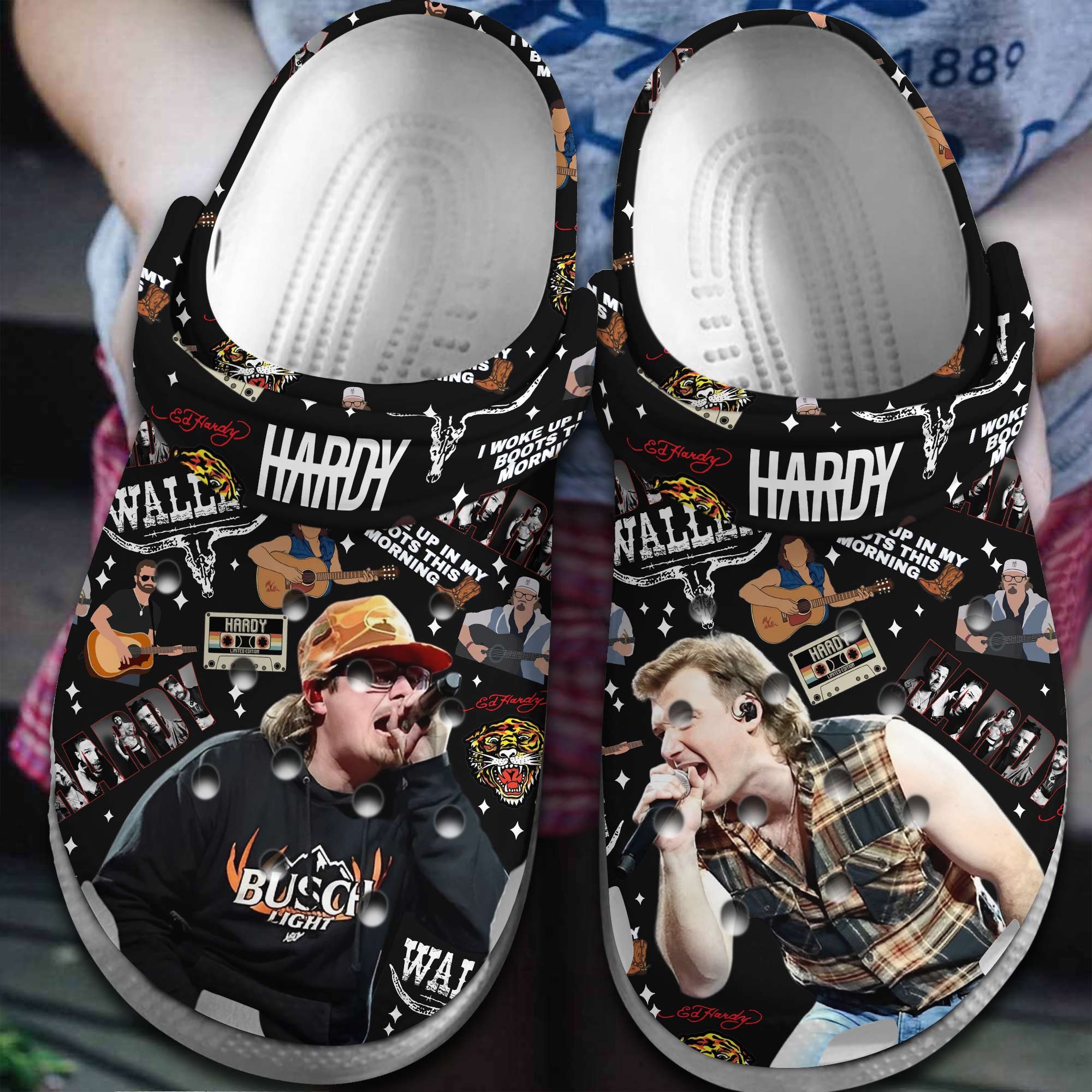 HARDY Singer Music Crocs Crocband Clogs Shoes Comfortable For Men Women and Kids