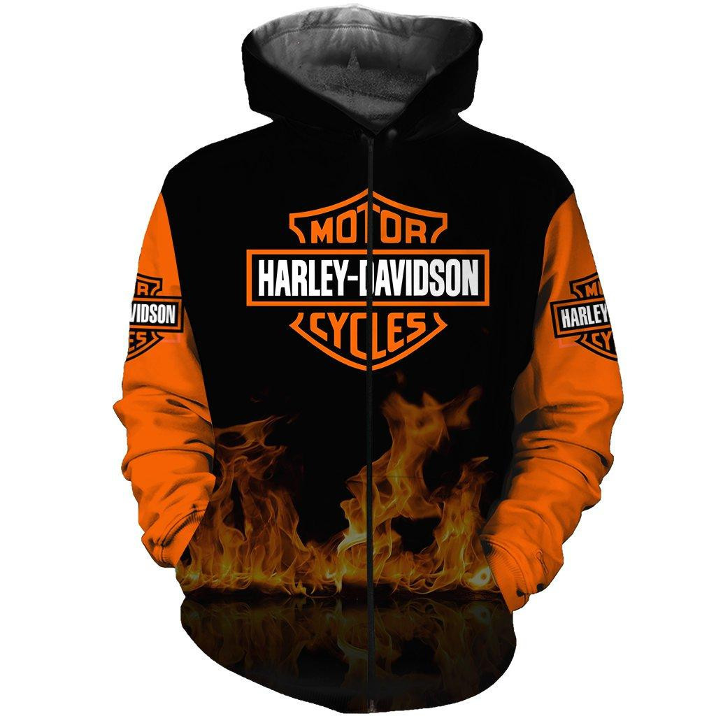 Harley-davidson 3D All Over Print Hoodie, Zip Hoodie
