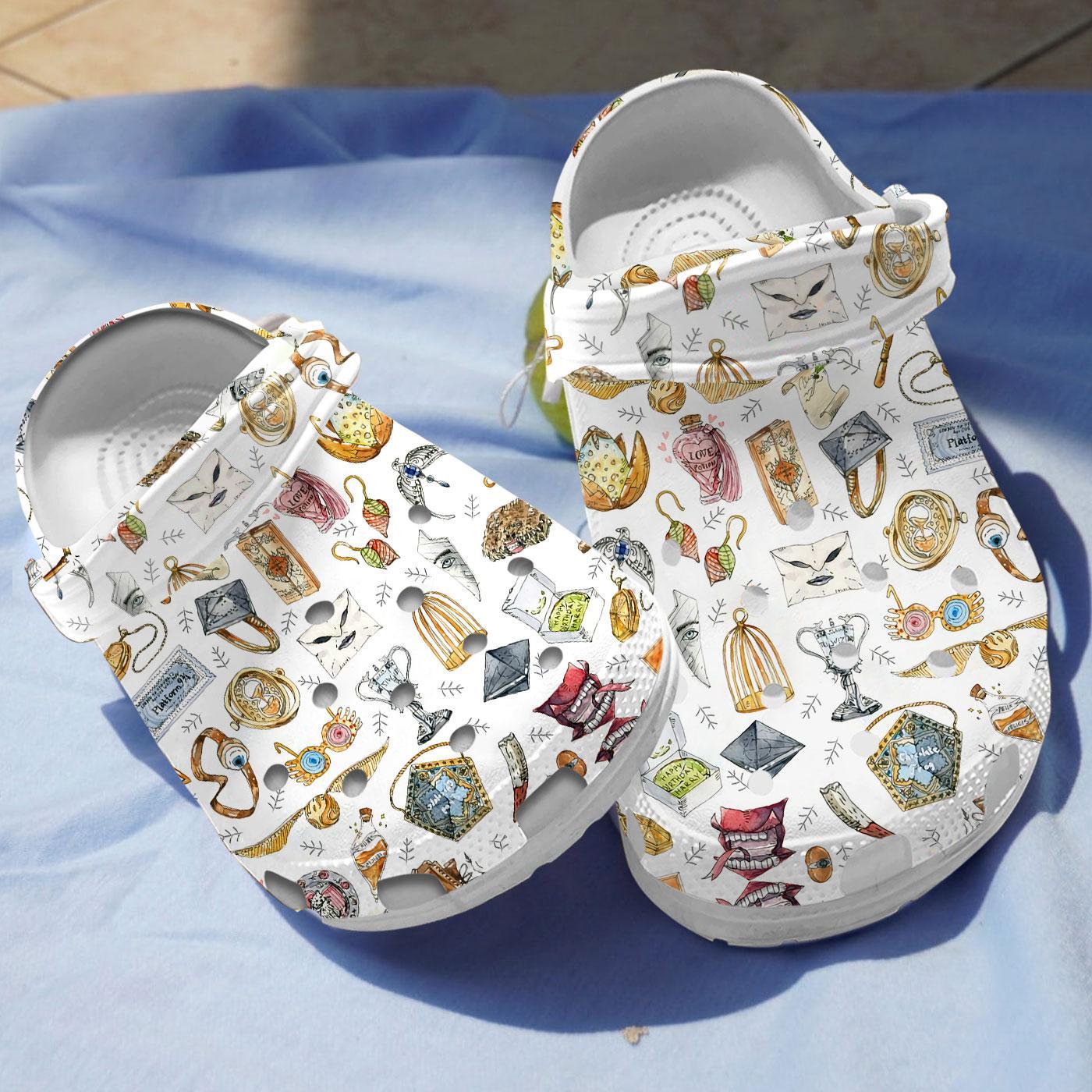 Harry Potter Artefacts Movie Crocs Crocband Clogs Shoes Comfortable For Men Women and Kids