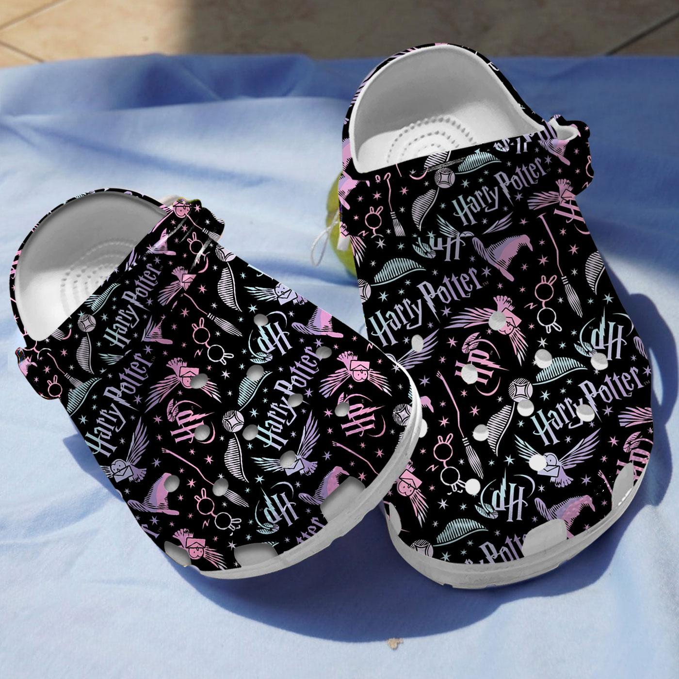 Harry Potter Elements Movie Crocs Crocband Clogs Shoes Comfortable For Men Women and Kids