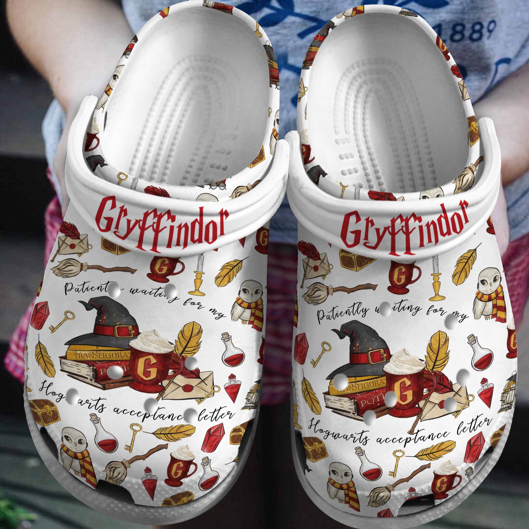 Harry Potter Gryffindor Movie Crocs Crocband Clogs Shoes Comfortable For Men Women and Kids