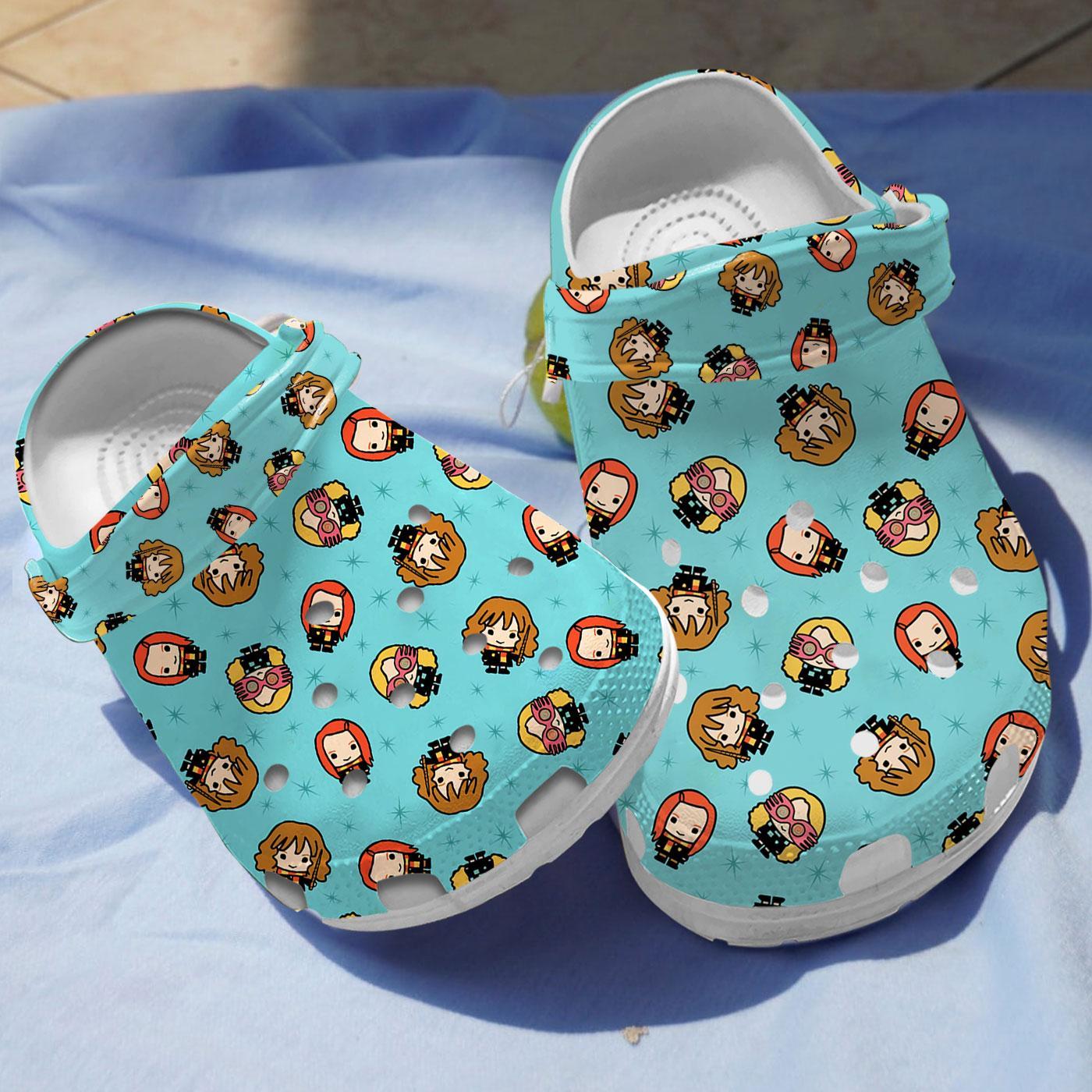 Harry Potter Kawaii Girl Movie Crocs Crocband Clogs Shoes Comfortable For Men Women and Kids