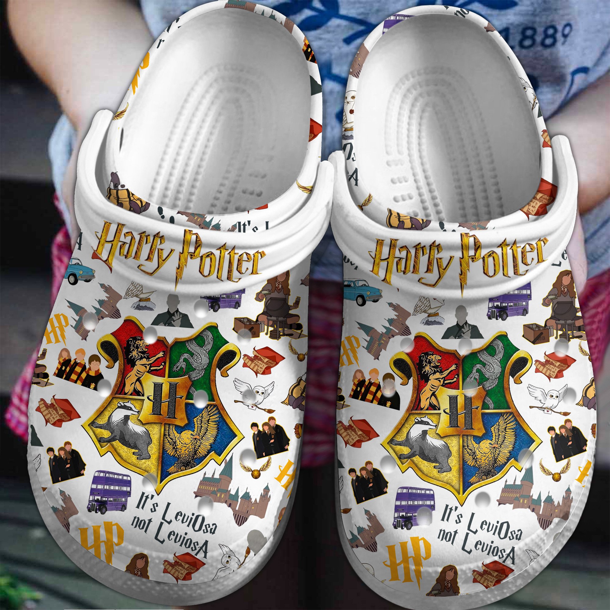 Harry Potter Movie Crocs Crocband Clogs Shoes Comfortable For Men Women and Kids