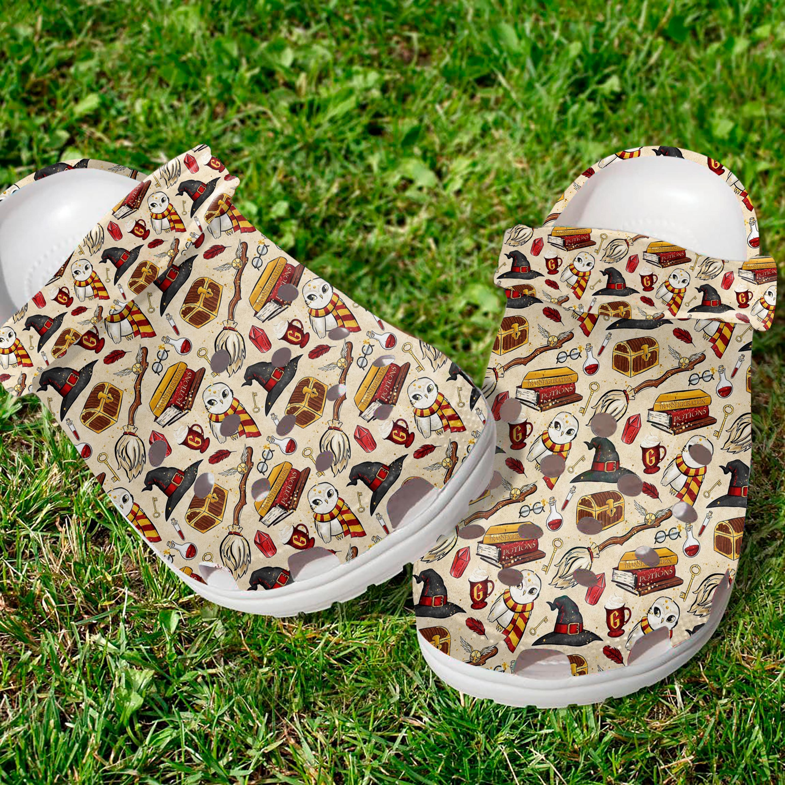 Harry Potter Movie Crocs Crocband Clogs Shoes Comfortable For Men Women and Kids