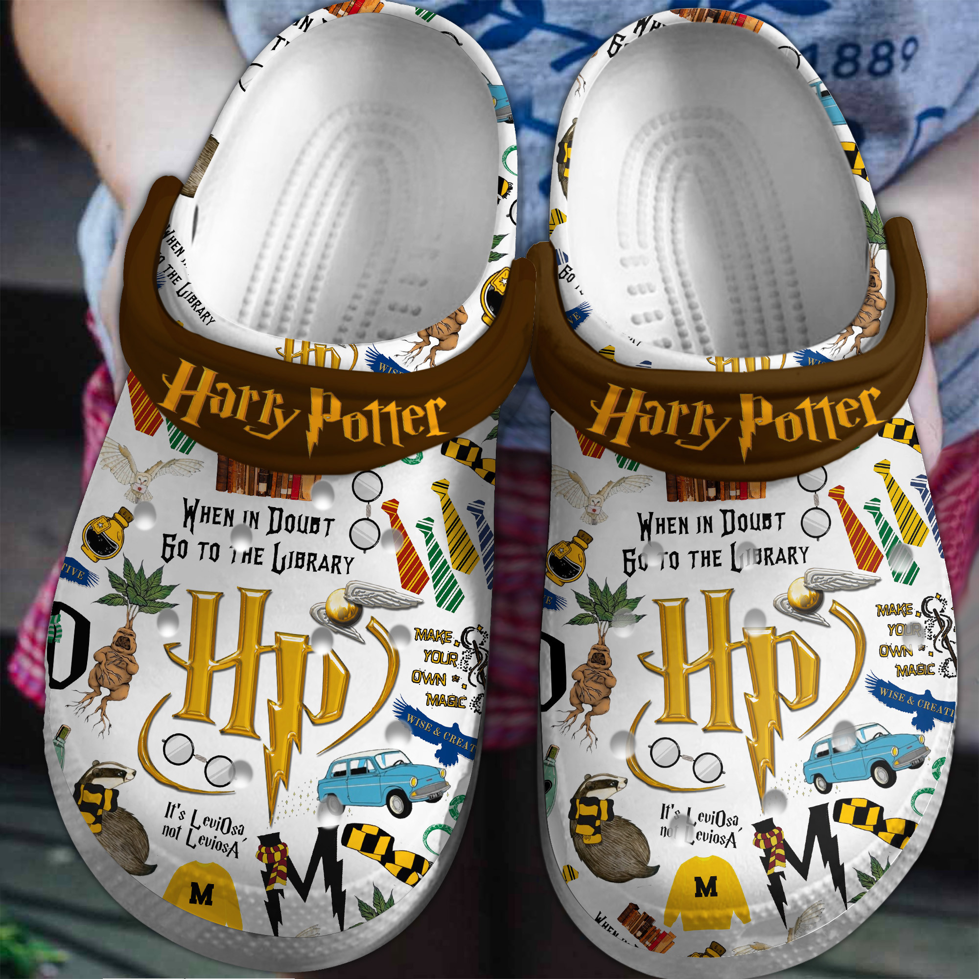 Harry Potter Movie Crocs Crocband Clogs Shoes Comfortable For Men Women and Kids