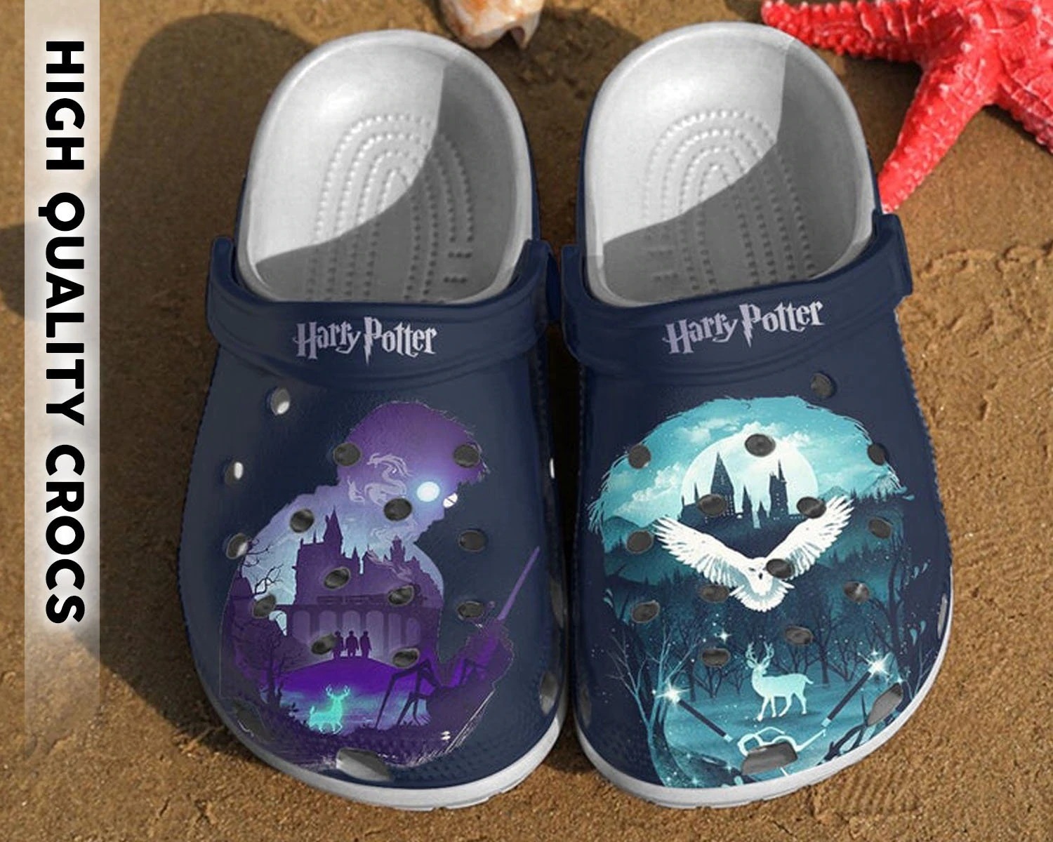 Harry Potter Movie Crocs Crocband Clogs Shoes Comfortable For Men Women and Kids