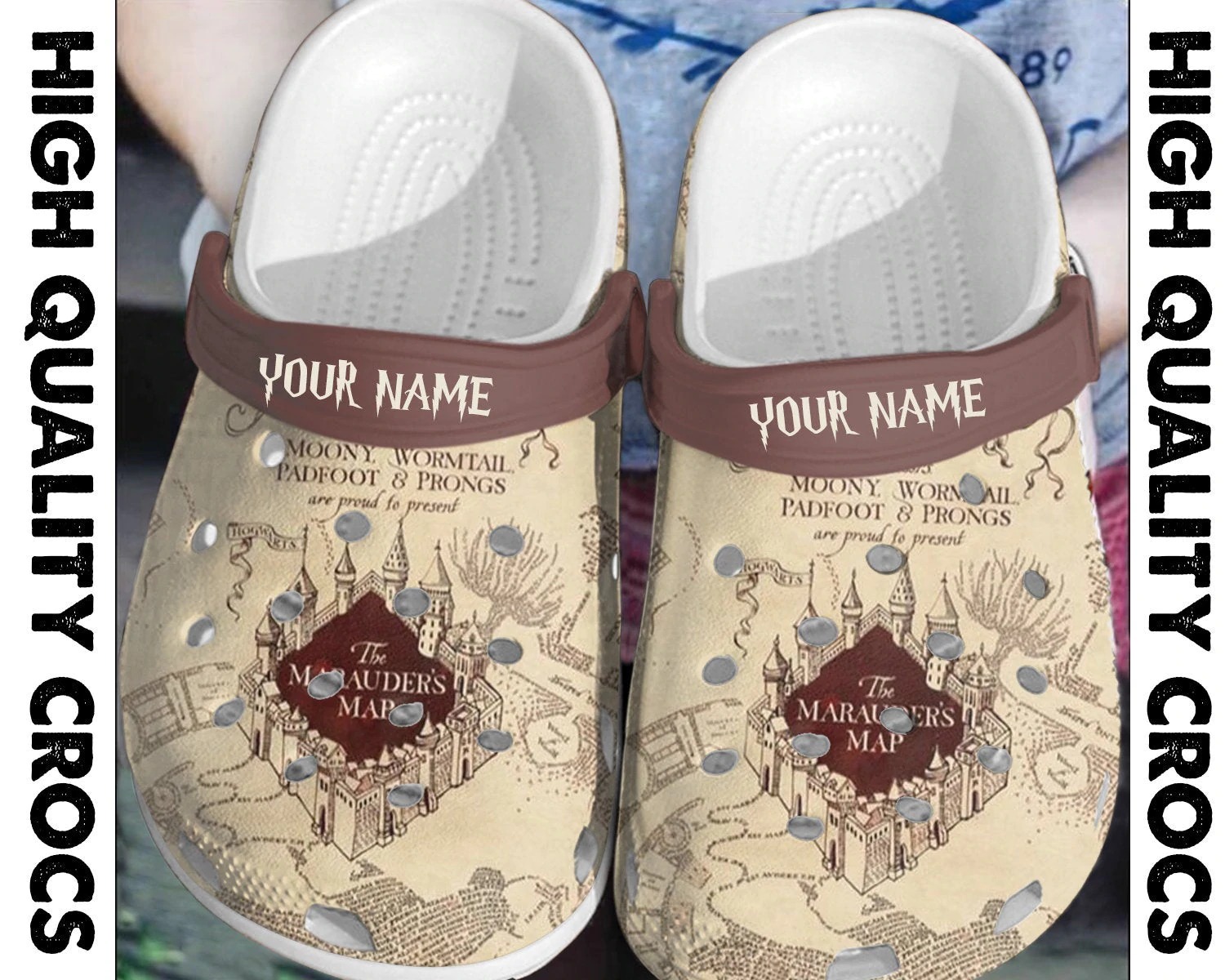 Harry Potter Movie Crocs Crocband Clogs Shoes Comfortable For Men Women and Kids