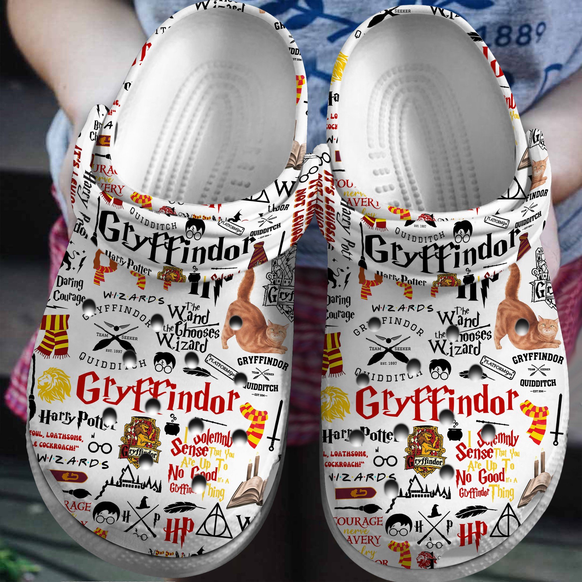 Harry Potter Movie gryffindor Crocs Crocband Clogs Shoes Comfortable For Men Women and Kids
