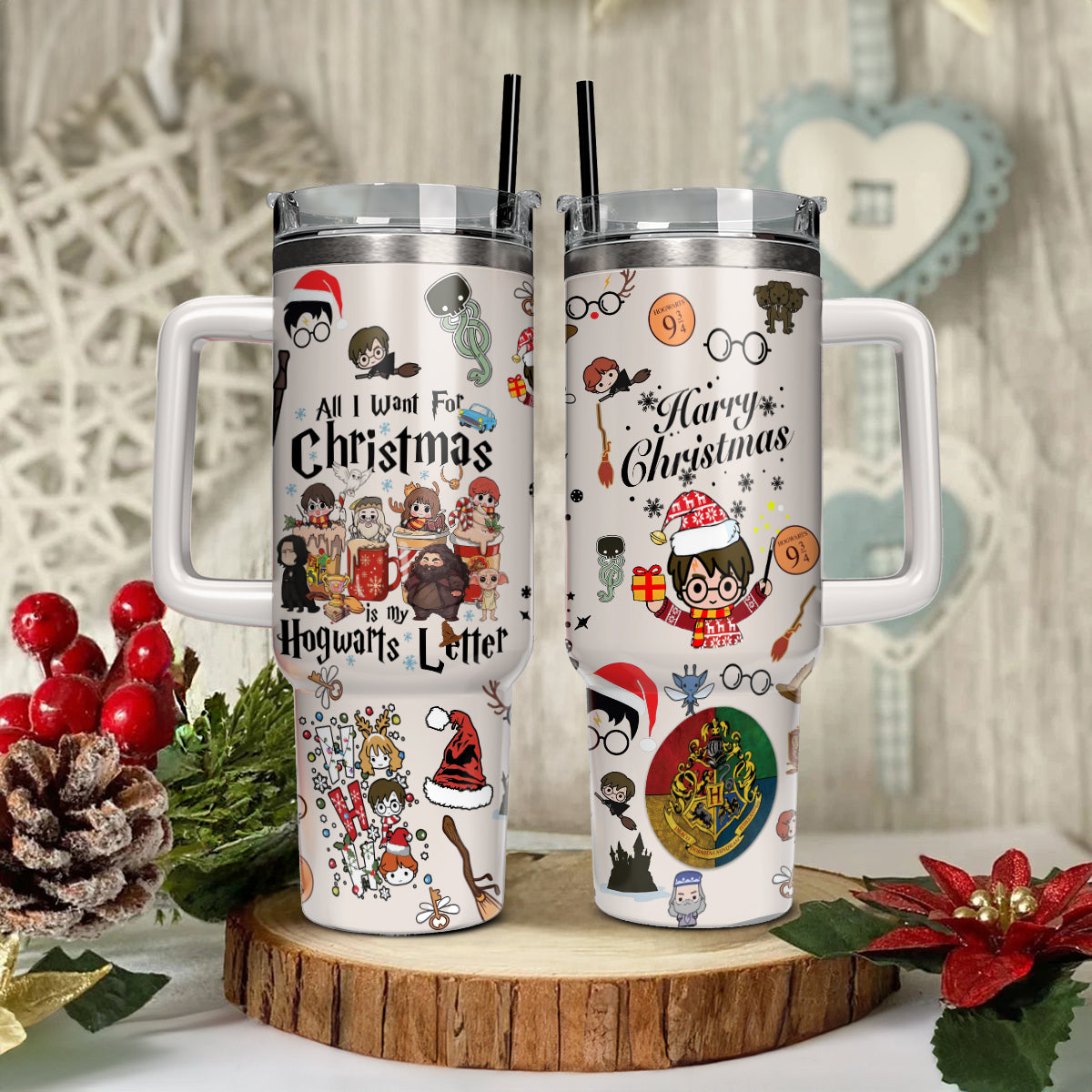Harry Potter Movies Christmas Custom Stanley Cup 40 oz 30 oz Tumbler With HandleTVC2301431