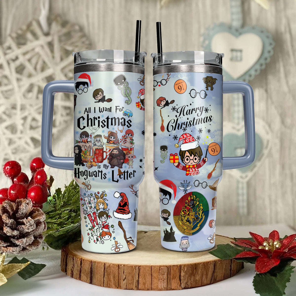 Harry Potter Movies Christmas Custom Stanley Cup 40 oz 30 oz Tumbler With HandleTVC2301431
