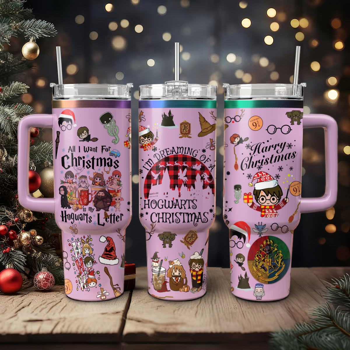 Harry Potter Movies Christmas Custom Stanley Cup 40 oz 30 oz Tumbler With HandleTVC2301431
