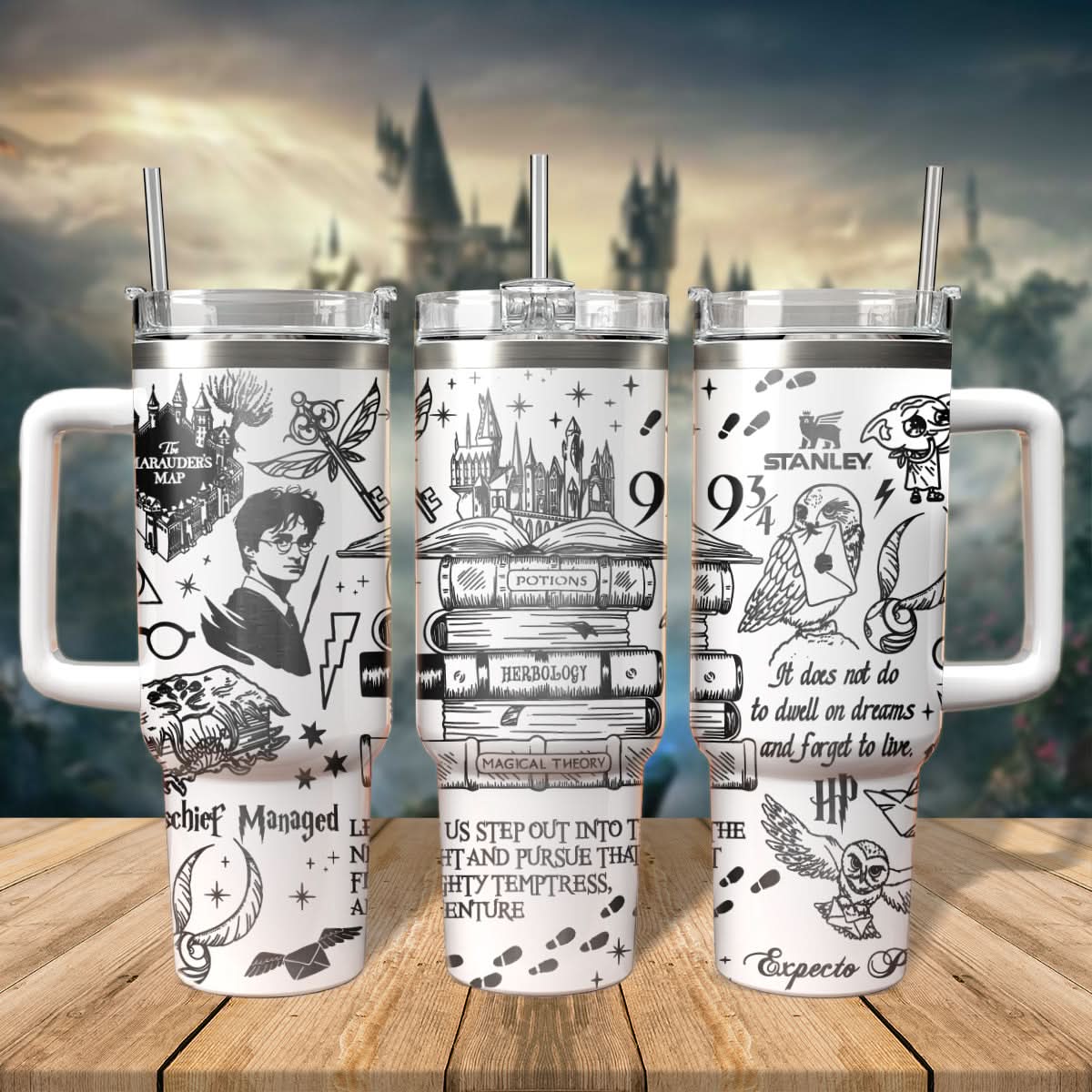Harry Potter Movies Custom Stanley Cup 40 oz 30 oz Tumbler With HandleTVC2301475