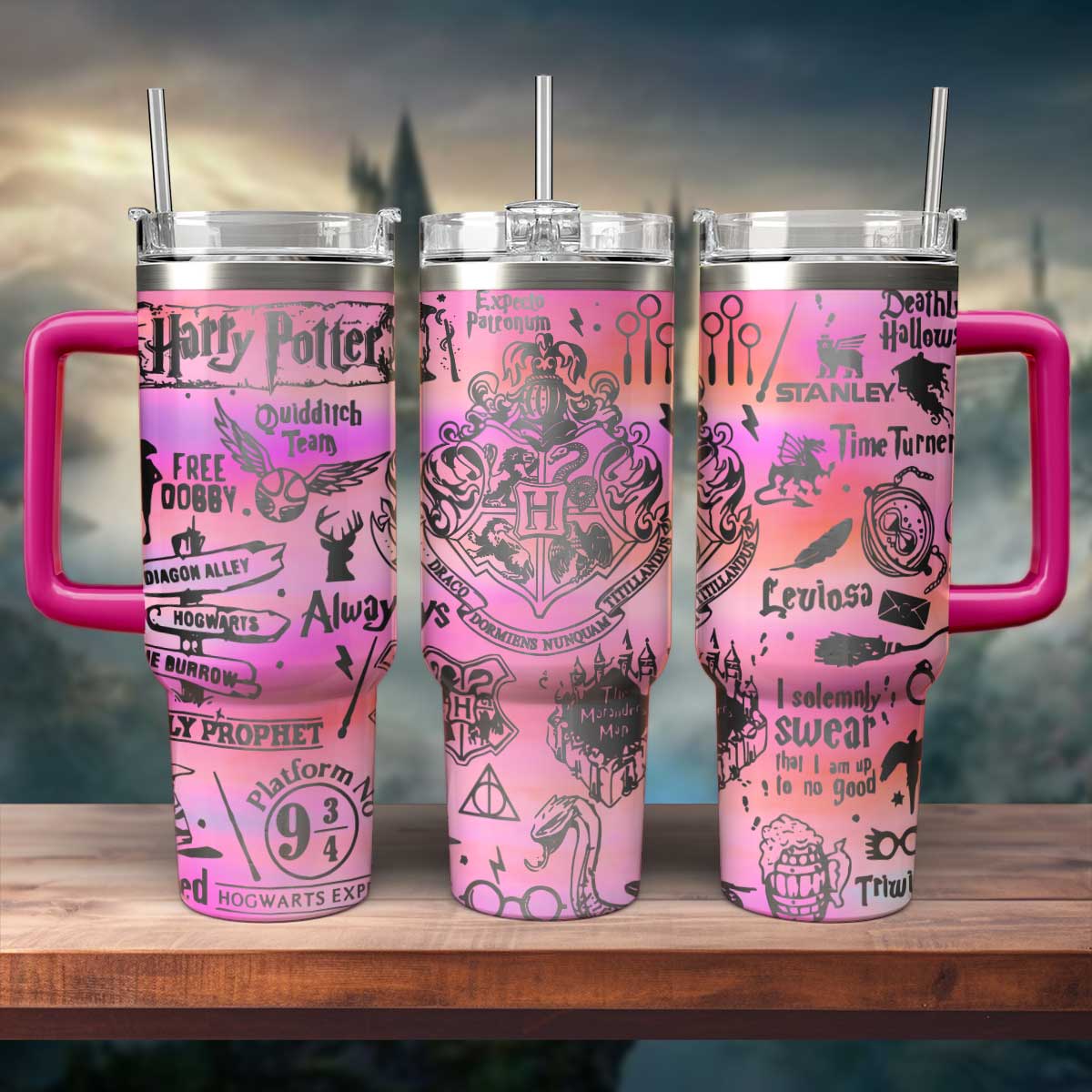 Harry Potter Movies Custom Stanley Cup 40 oz 30 oz Tumbler With HandleTVC2301556