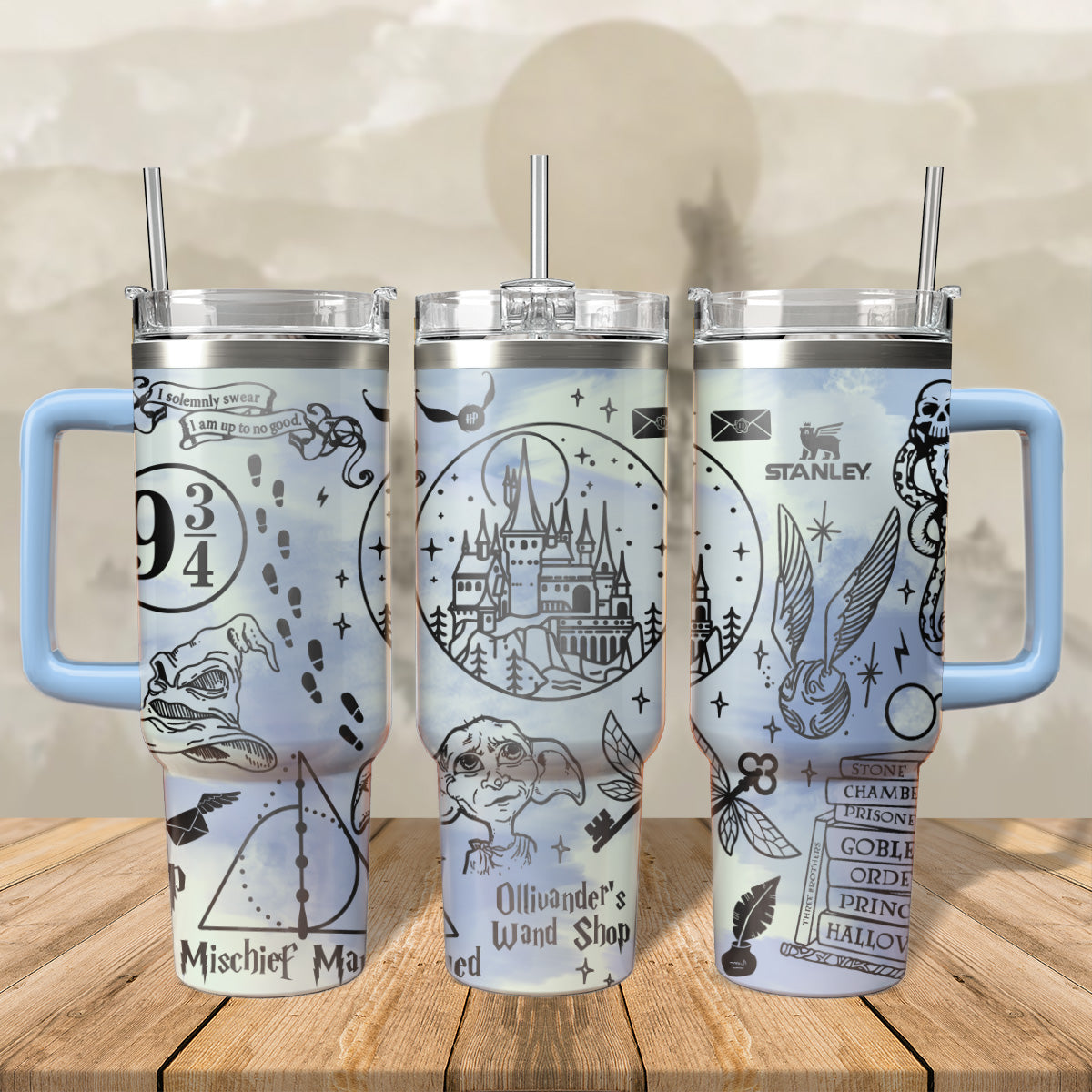 Harry Potter Movies Custom Stanley Cup 40 oz 30 oz Tumbler With HandleTVC2301564