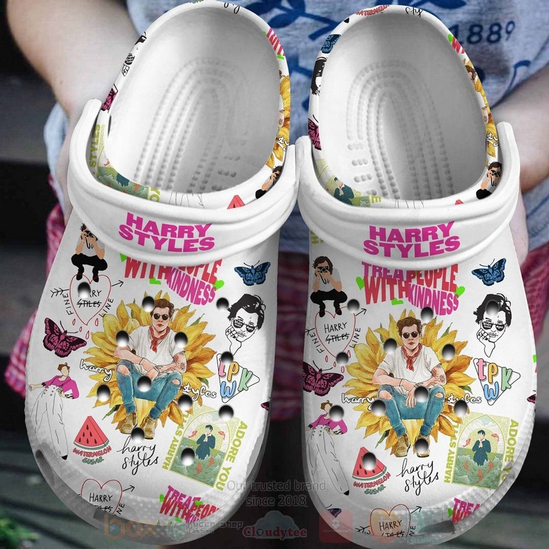 Harry Styles Music Crocs Crocband Clogs Shoes Comfortable For Men Women and Kids