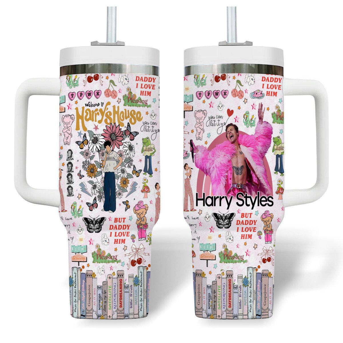 Harry Styles Music Custom Stanley Cup 40 oz 30 oz Tumbler With HandleTVC2301329